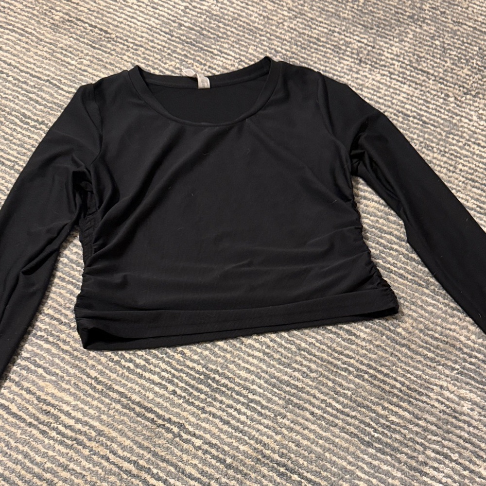 All in Motion Black Long Sleeve Women's Top